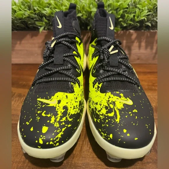 Nike Alpha Huarache NXT MCS “All Star” Black/Lime/Volt Baseball Cleats
